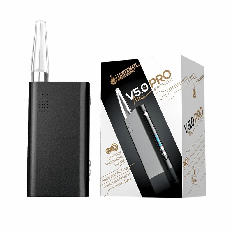 Flowermate V5.O Pro Mini Dry Herb Vaporizer Black 3-Photoroom